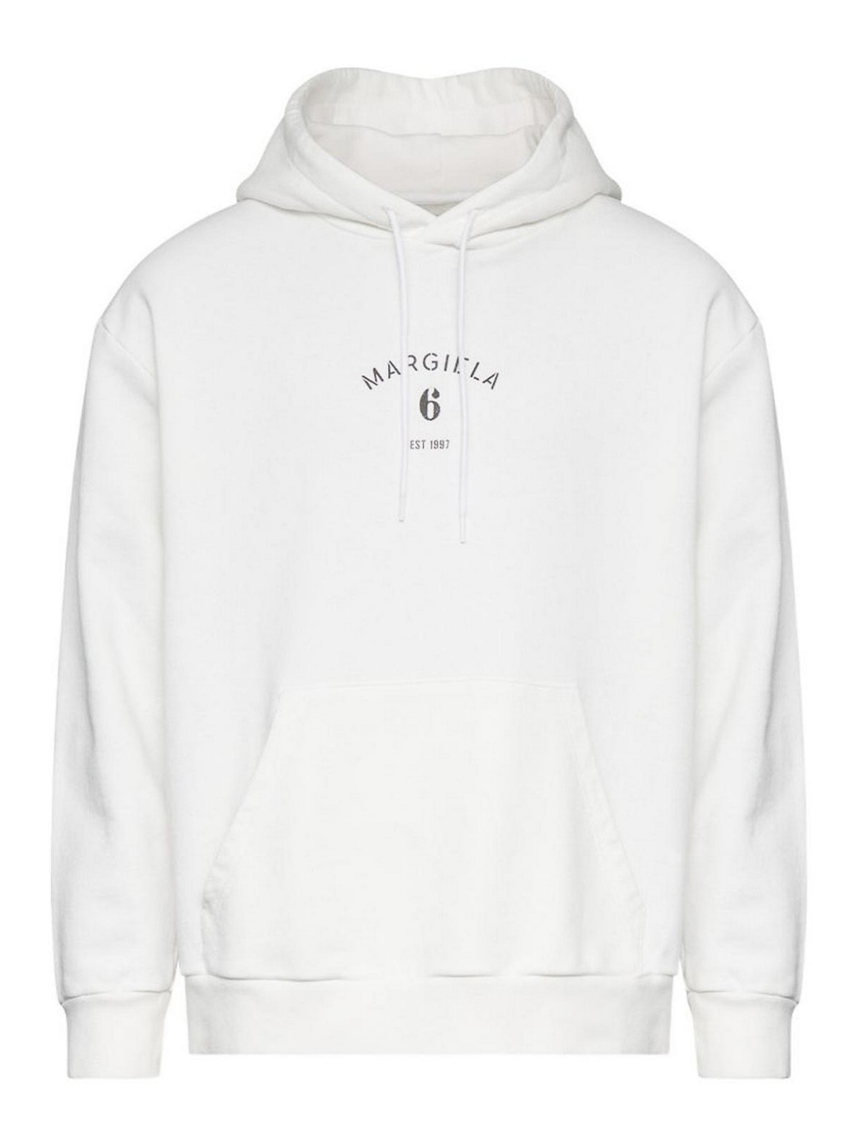 Maison Margiela - hooded knit sweater kangaroo pocket