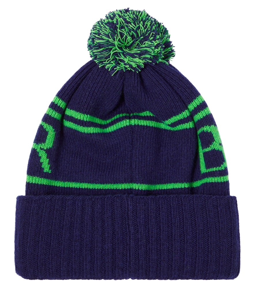 Noam logo wool-blend beanie