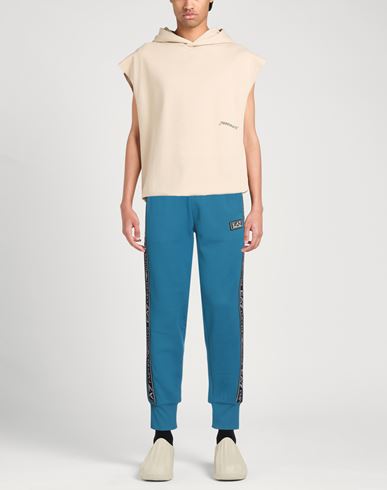 Ea7 Man Pants Pastel blue Size XXL Cotton, Polyester, Elastane, Polyamide