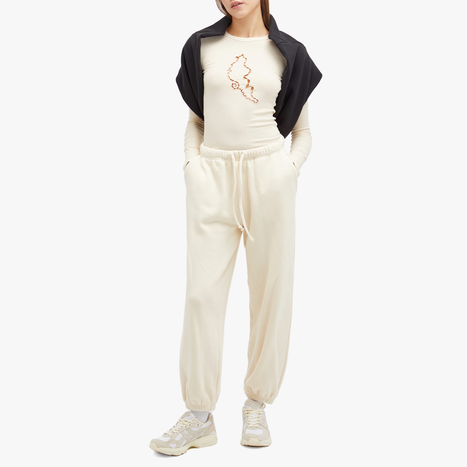 Women's Ponte Long Sleeve T-Shirt in Undyed