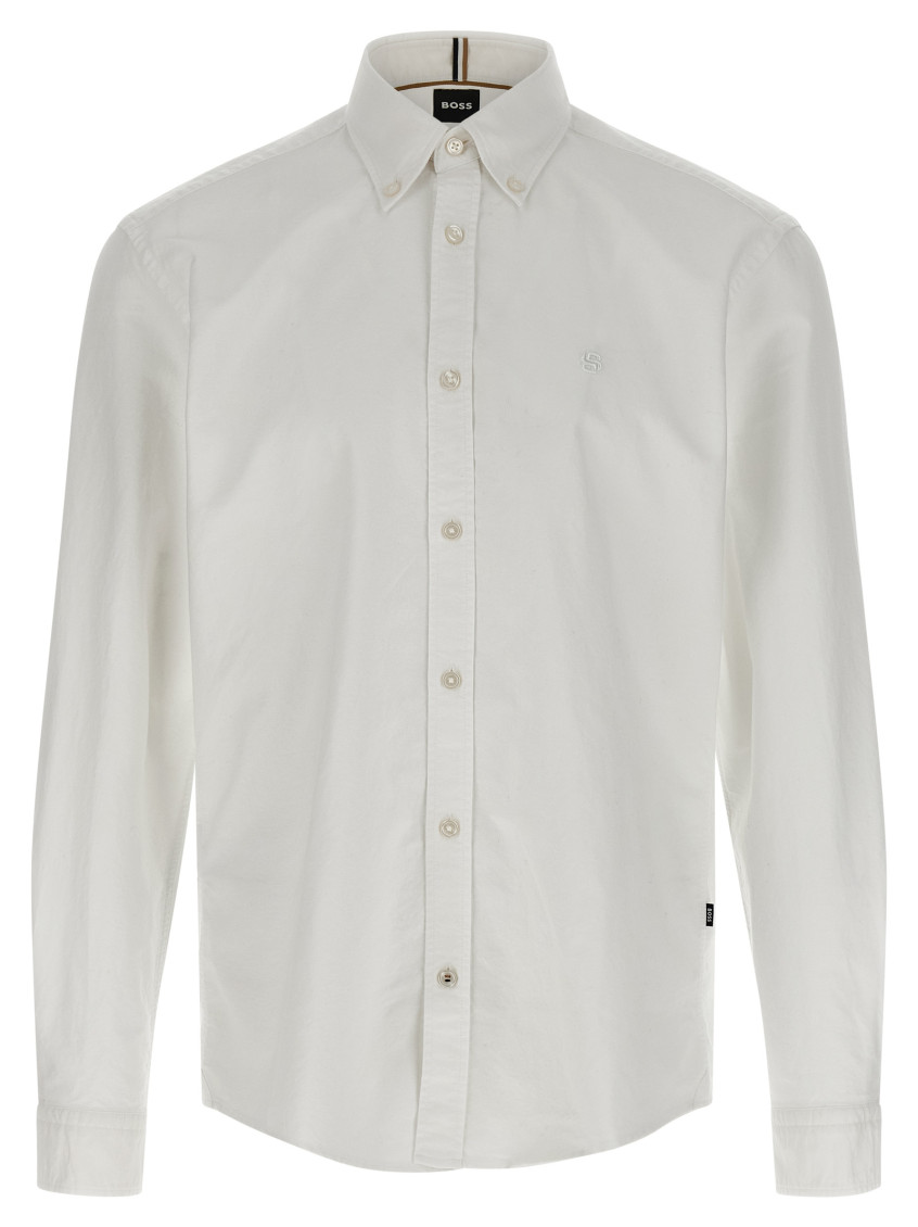 White Regular Solid Shirt