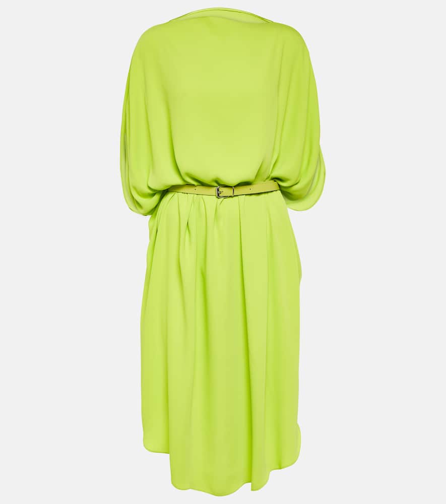 Belted midi dress