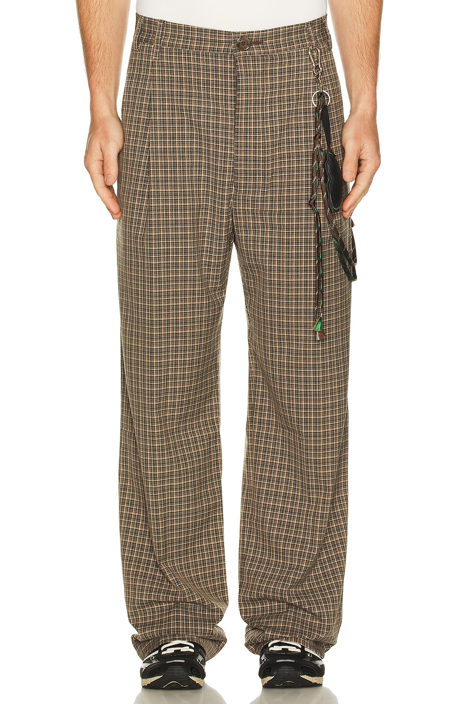 Song for the Mute Loose Pleated Pant in Brown - Brown. 50 also in