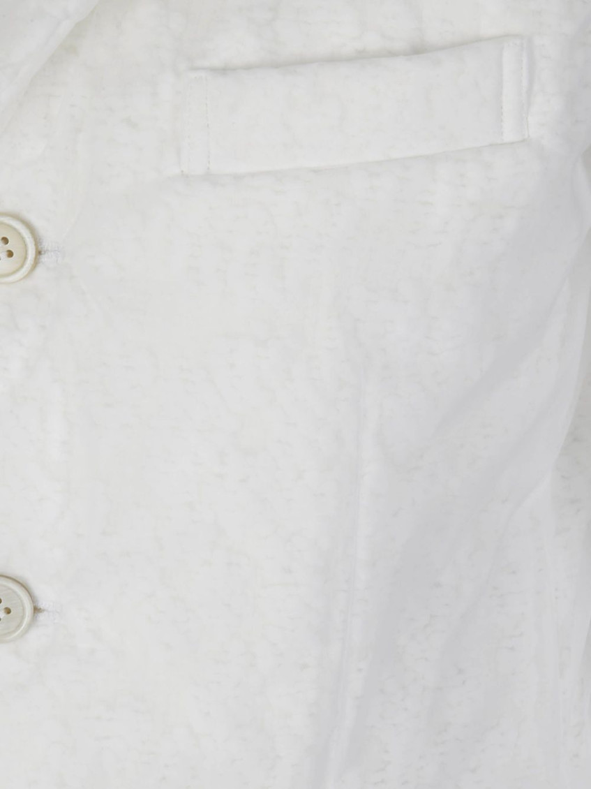 White single-breasted coat