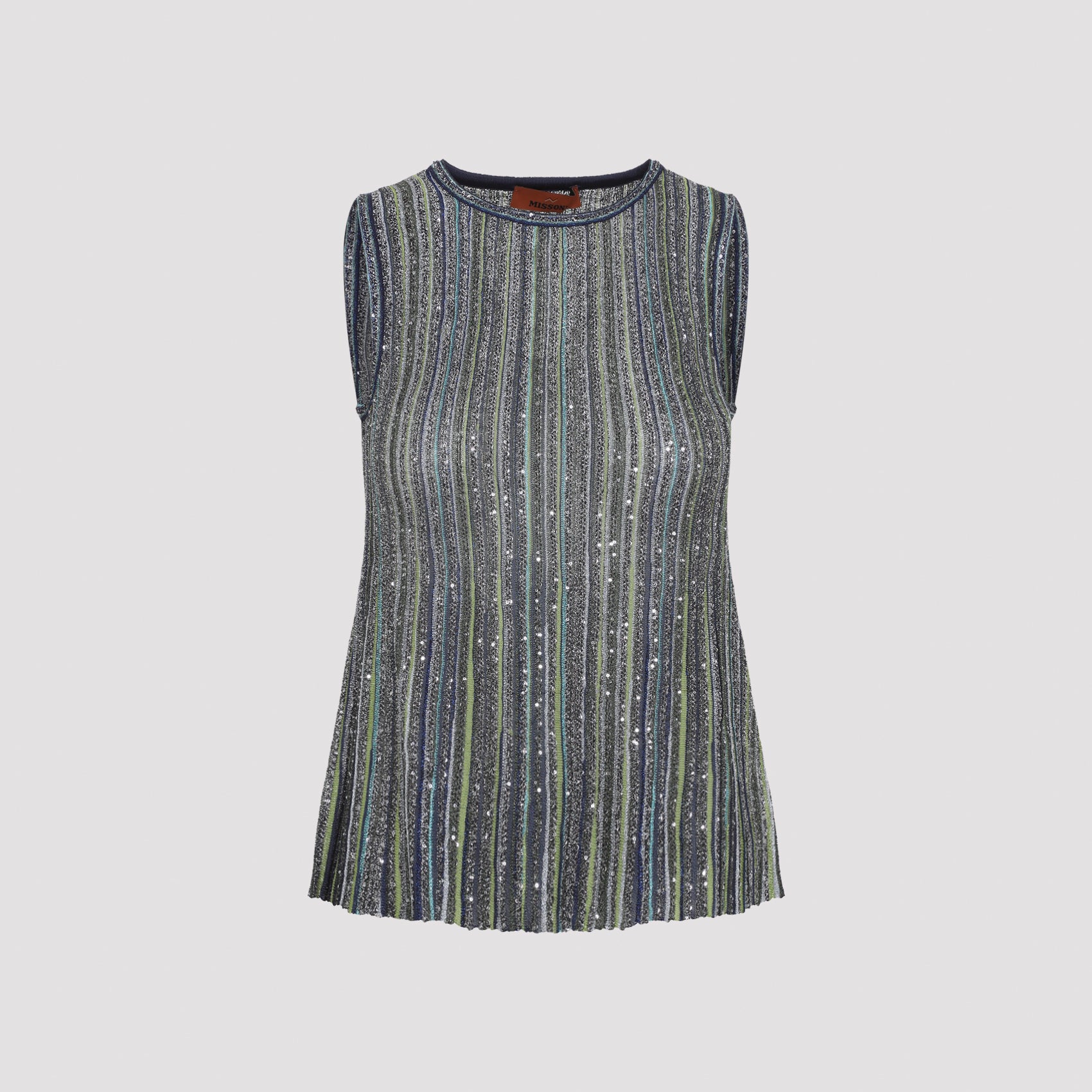 Women's Viscose Mesh-Trim Tank Top