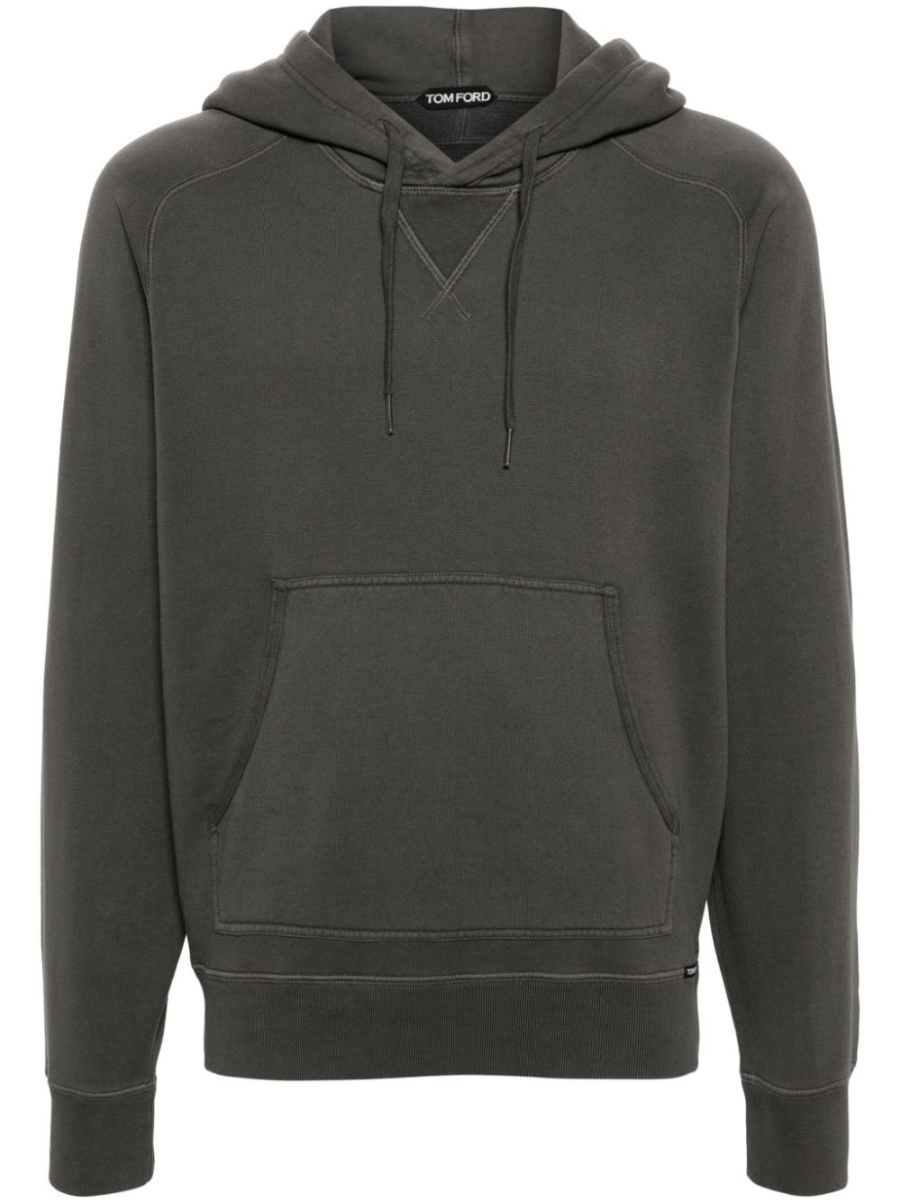 Drawstring cotton hoodie - Neutrals