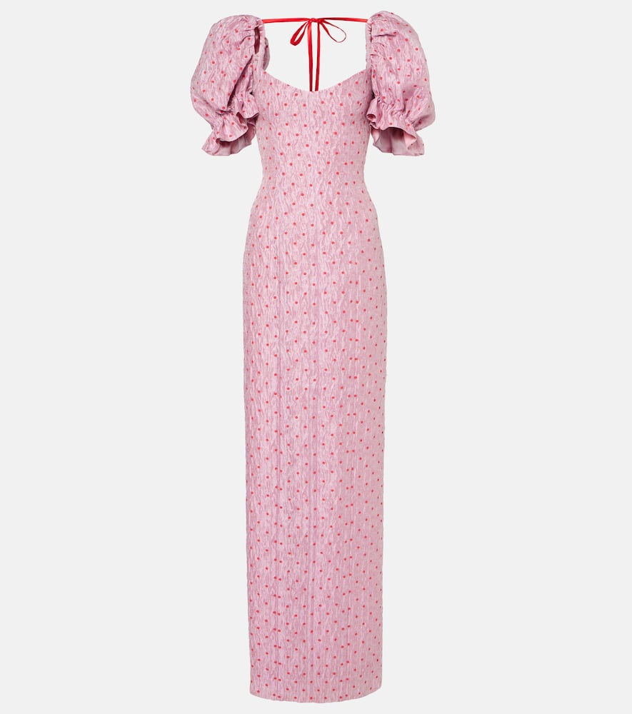 Raffaella balloon-sleeve maxi dress
