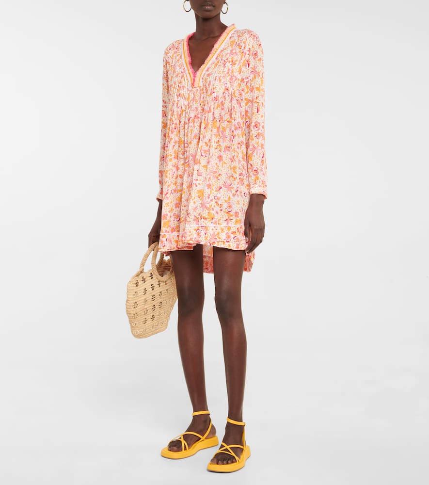 Ola floral rayon georgette minidress