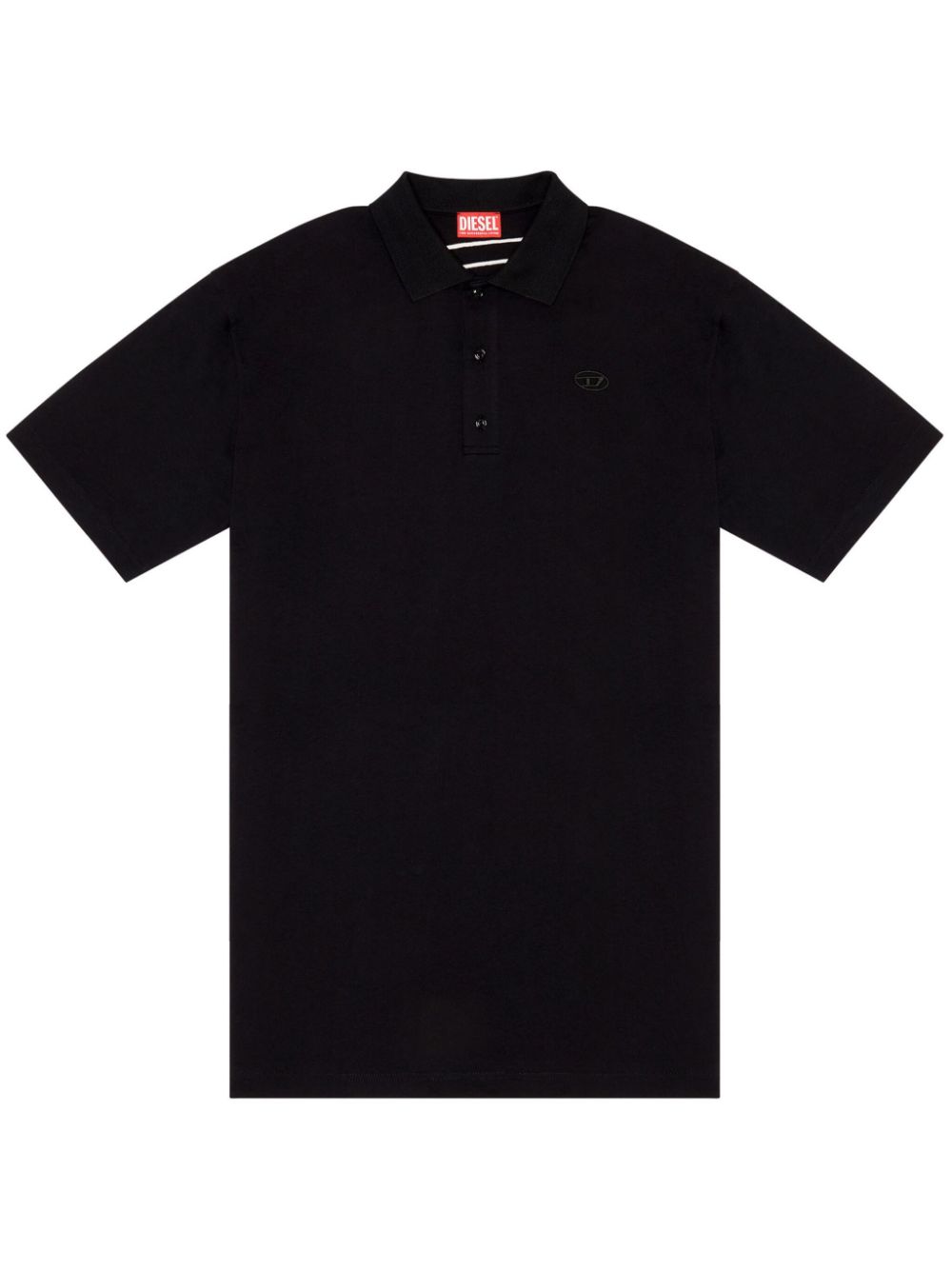 Oval D organic cotton polo shirt - Black