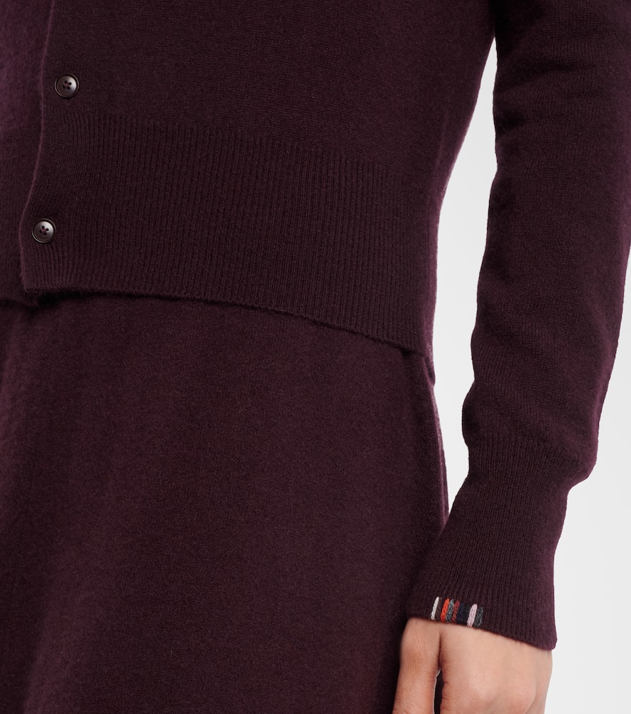 Blouson cashmere cardigan