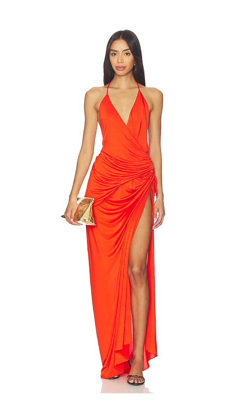 Mother of All Moon Maxi Dress in Orange. M. Also in XS