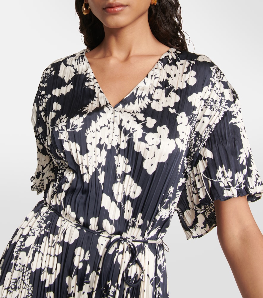 Vince V-neck floral belted minidress