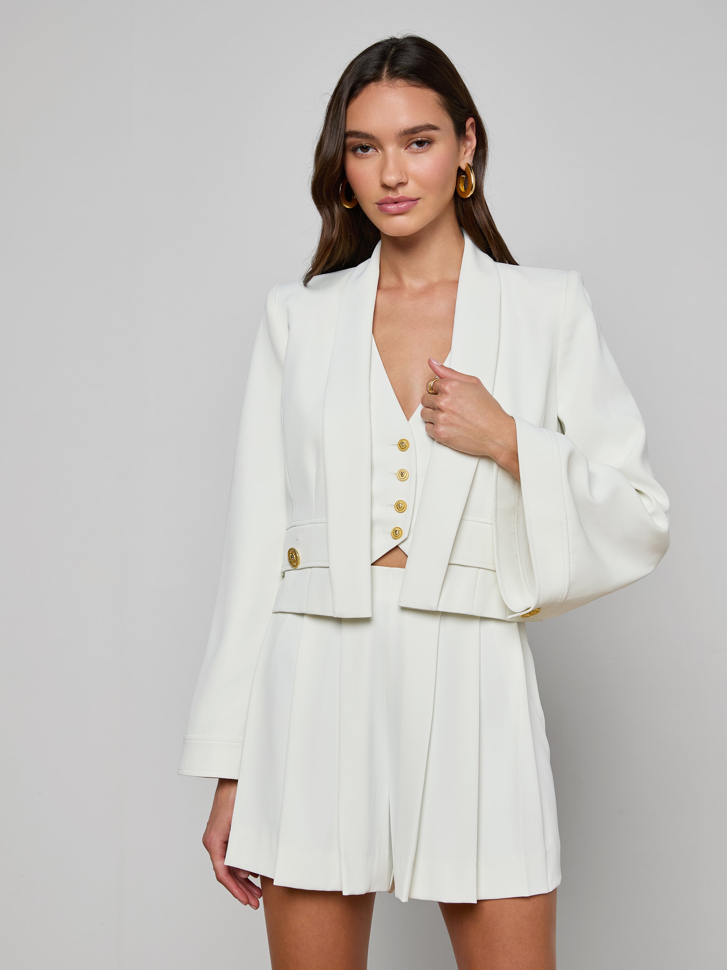 Nixie Cardigan Jacket In Ivory
