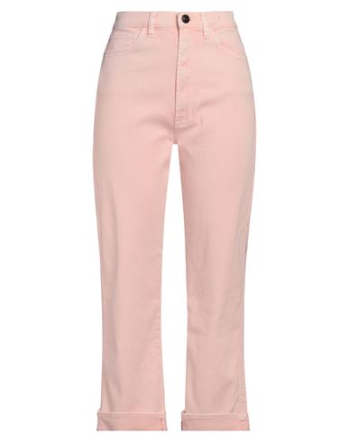 Woman Jeans Pink Size 26 Cotton, Elastane