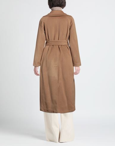 Paltò Woman Coat Camel Size 6 Virgin Wool, Polyamide, Cashmere