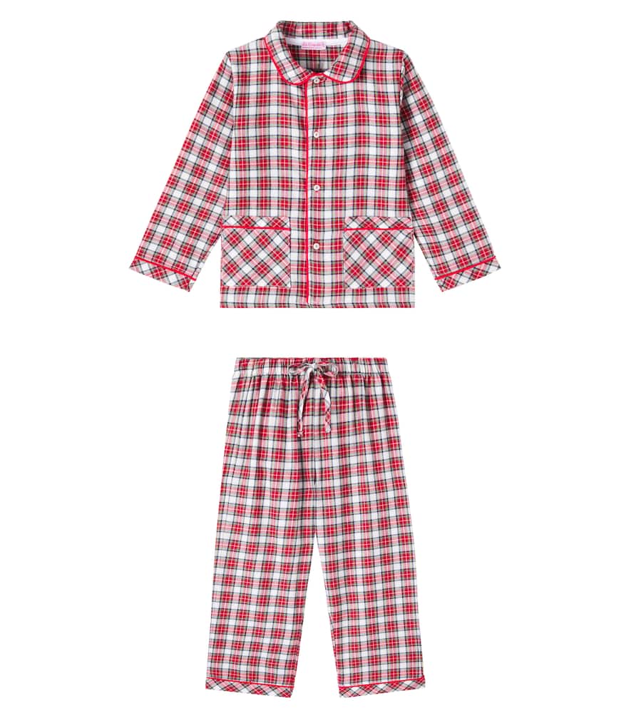 Checked cotton pajamas