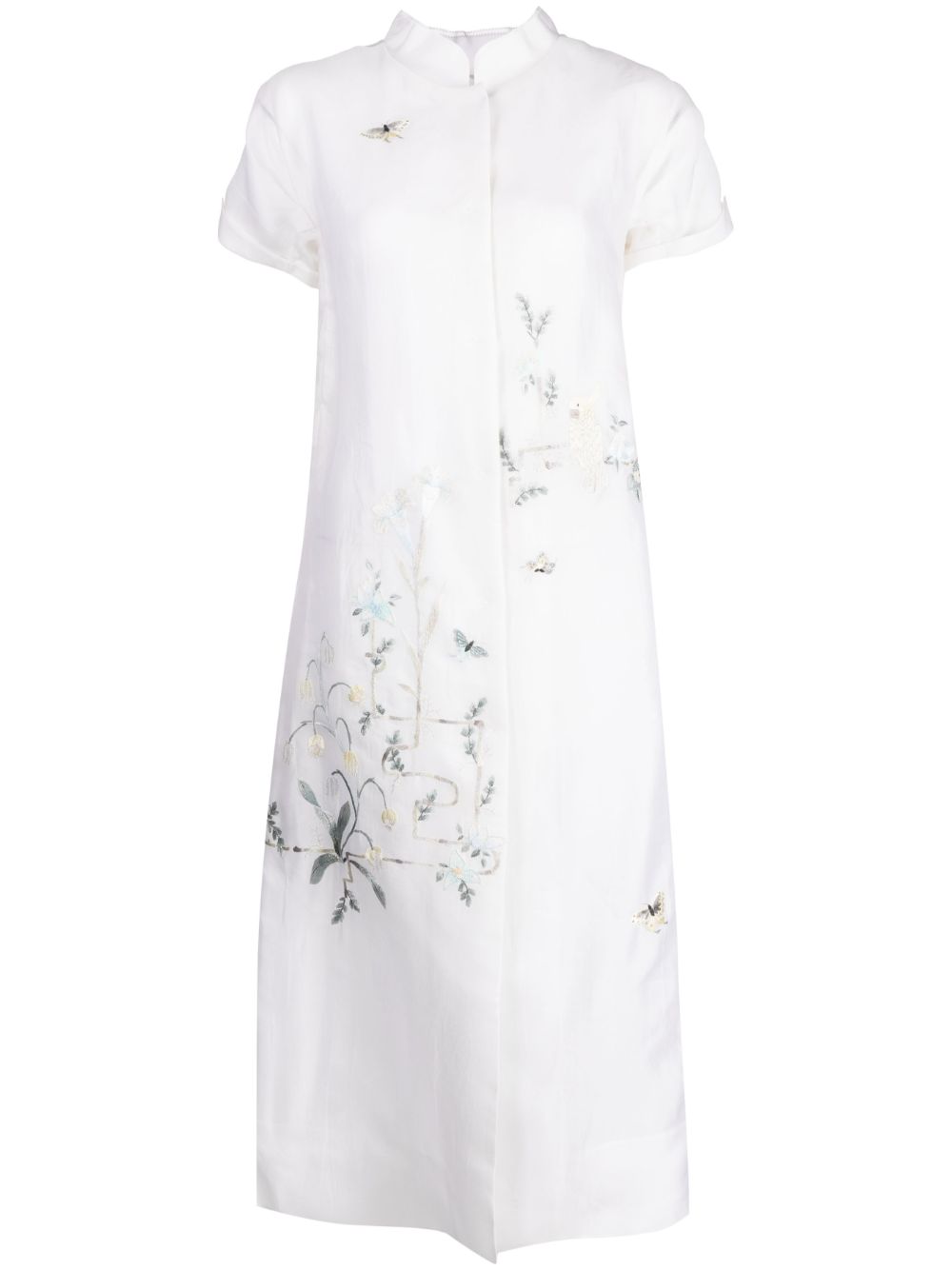 Renascent Collection floral-print coat - White