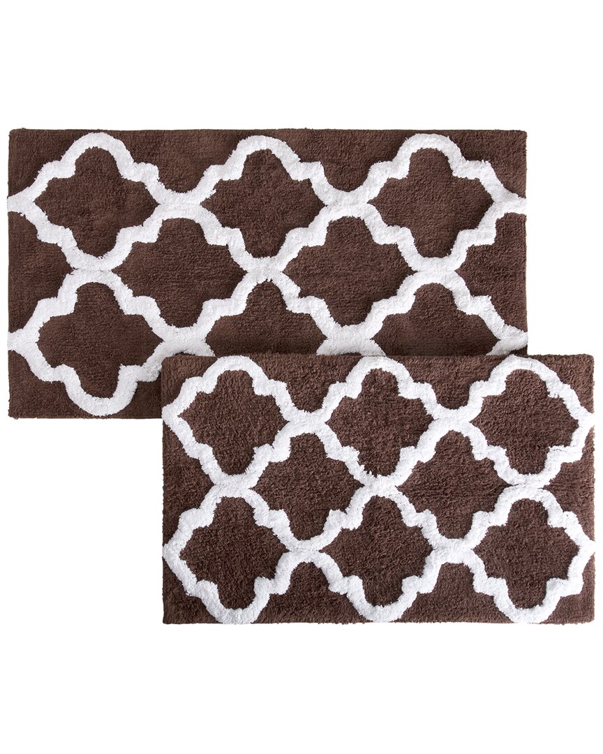 Cotton Plush 2Pc Bath Mat Set