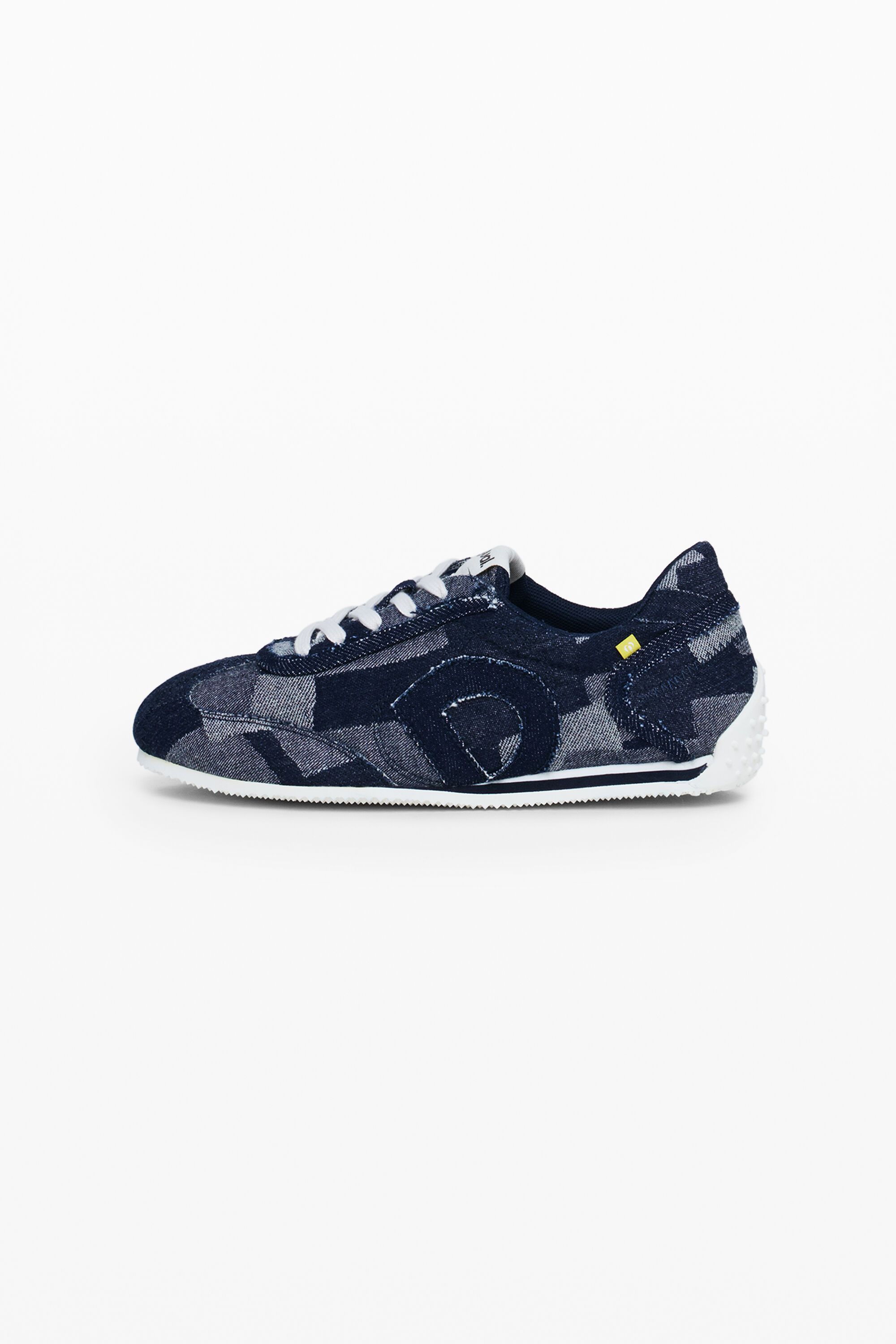 Denim patchwork sneaker