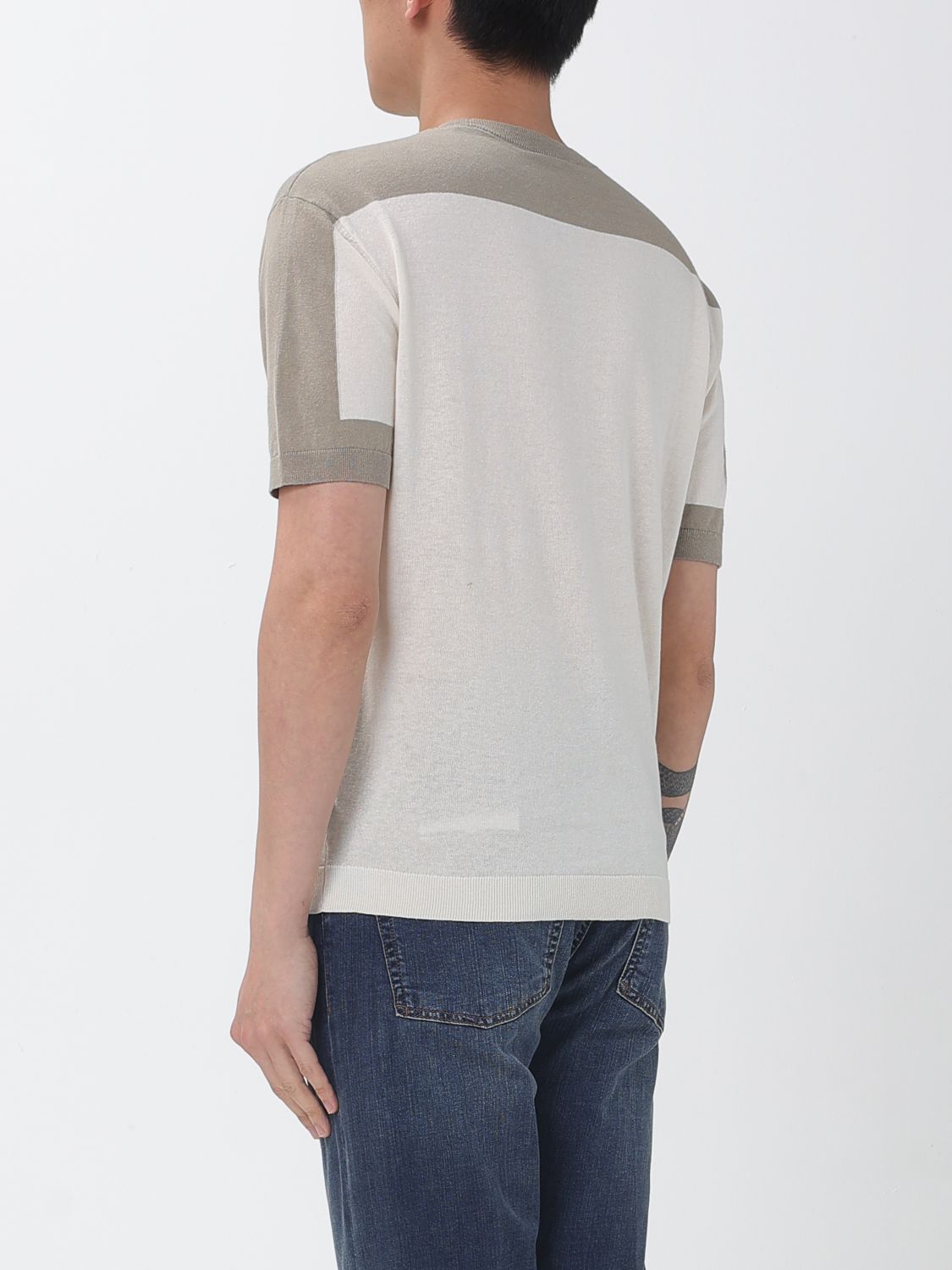 Sweater Men color Yellow Cream