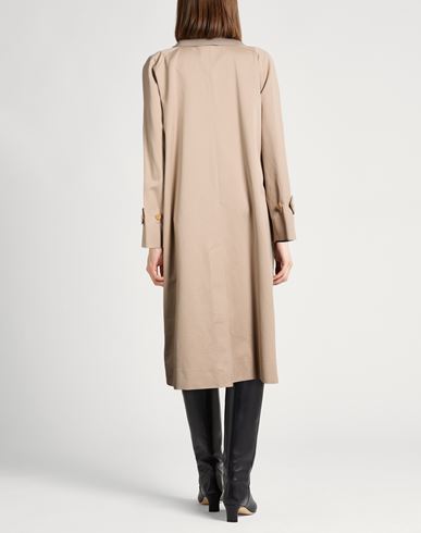 Woman Overcoat & Trench Coat Beige Size 10 Organic cotton