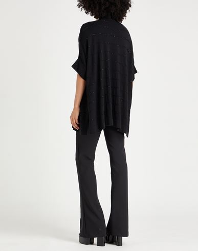 Woman Cardigan Black Size 6 Silk, Cashmere
