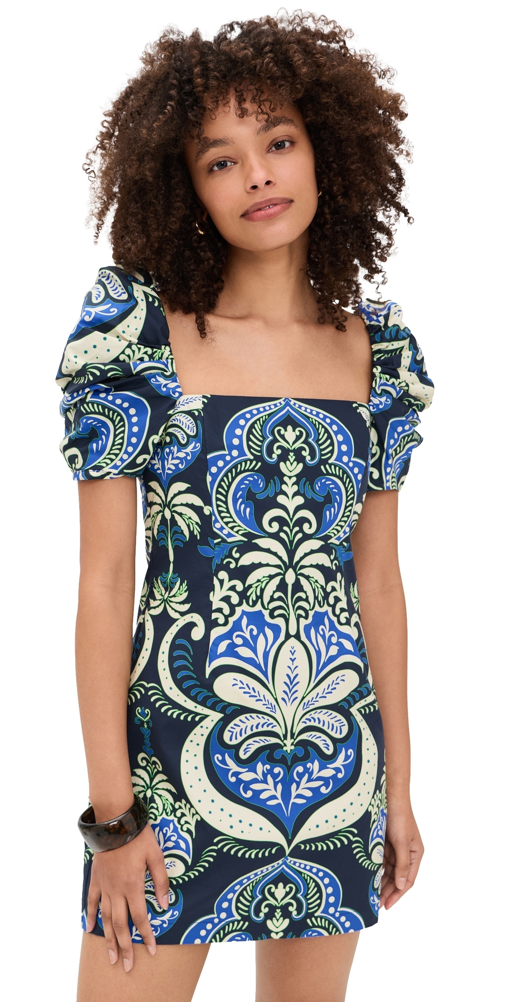 Kelly Dress Palm Pavillion Cobalt