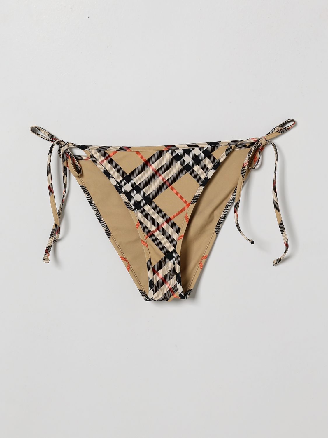 Beige Check Bikini