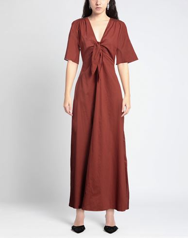 Niū Woman Maxi dress Rust Size XS Cotton