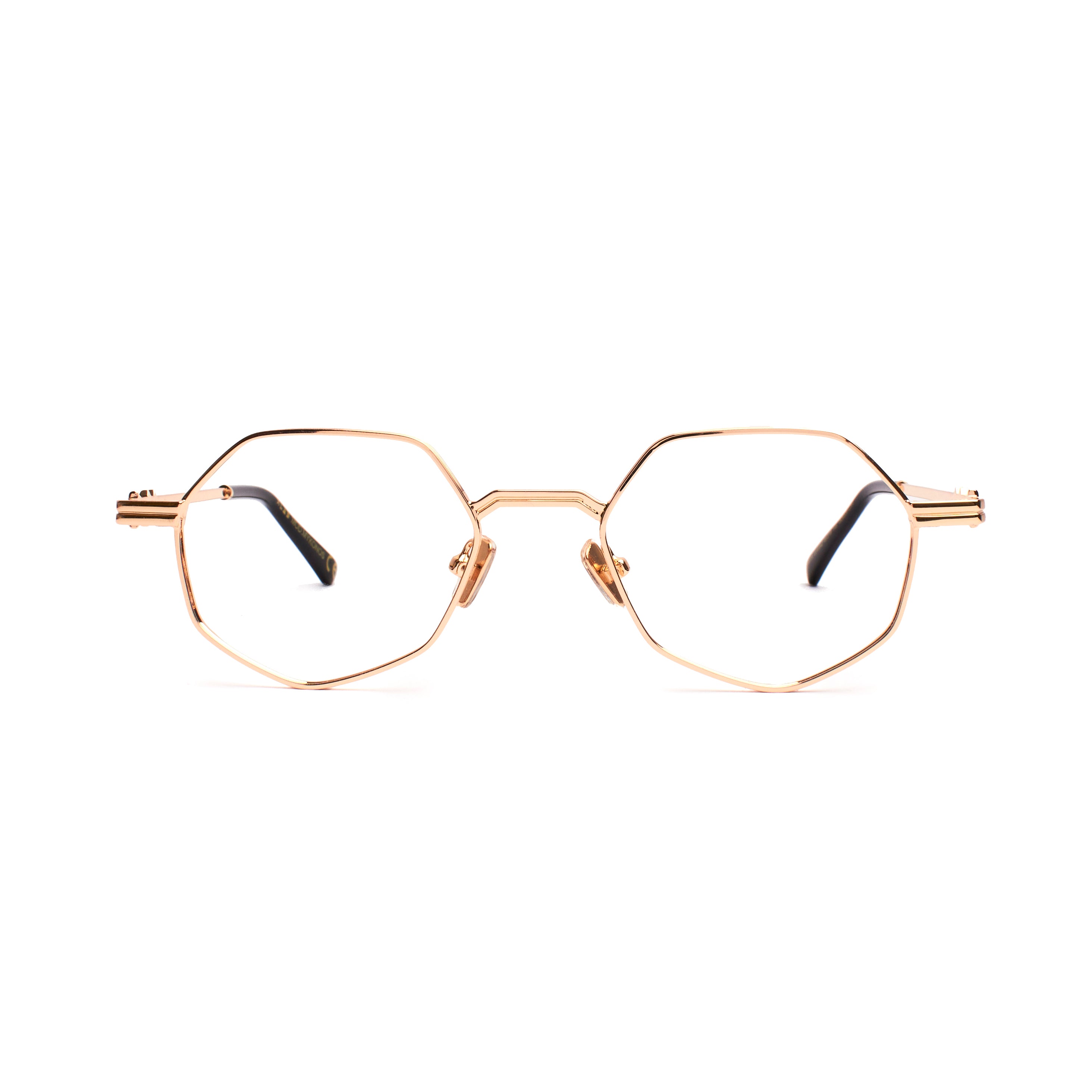 XLAB Unisex Mykonos Optische monturen Metallo Argento Azzurro Geometrica Sfumato