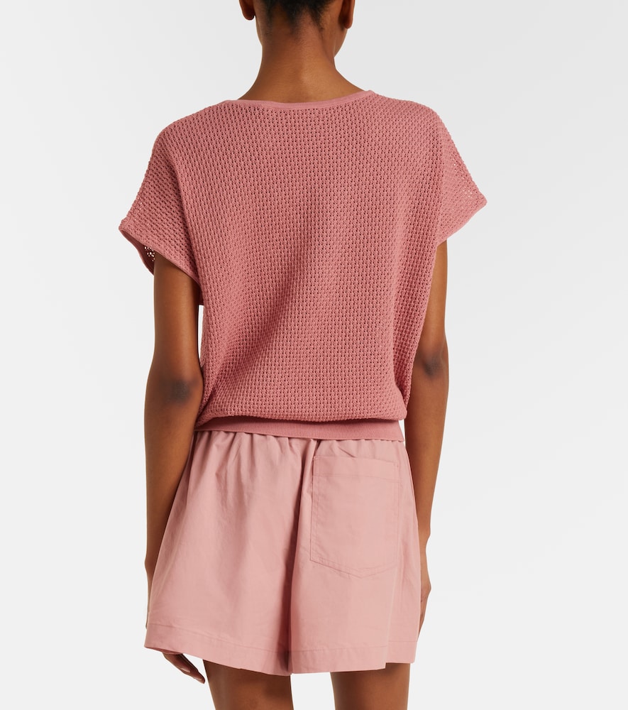 Ashford open-knit cotton top