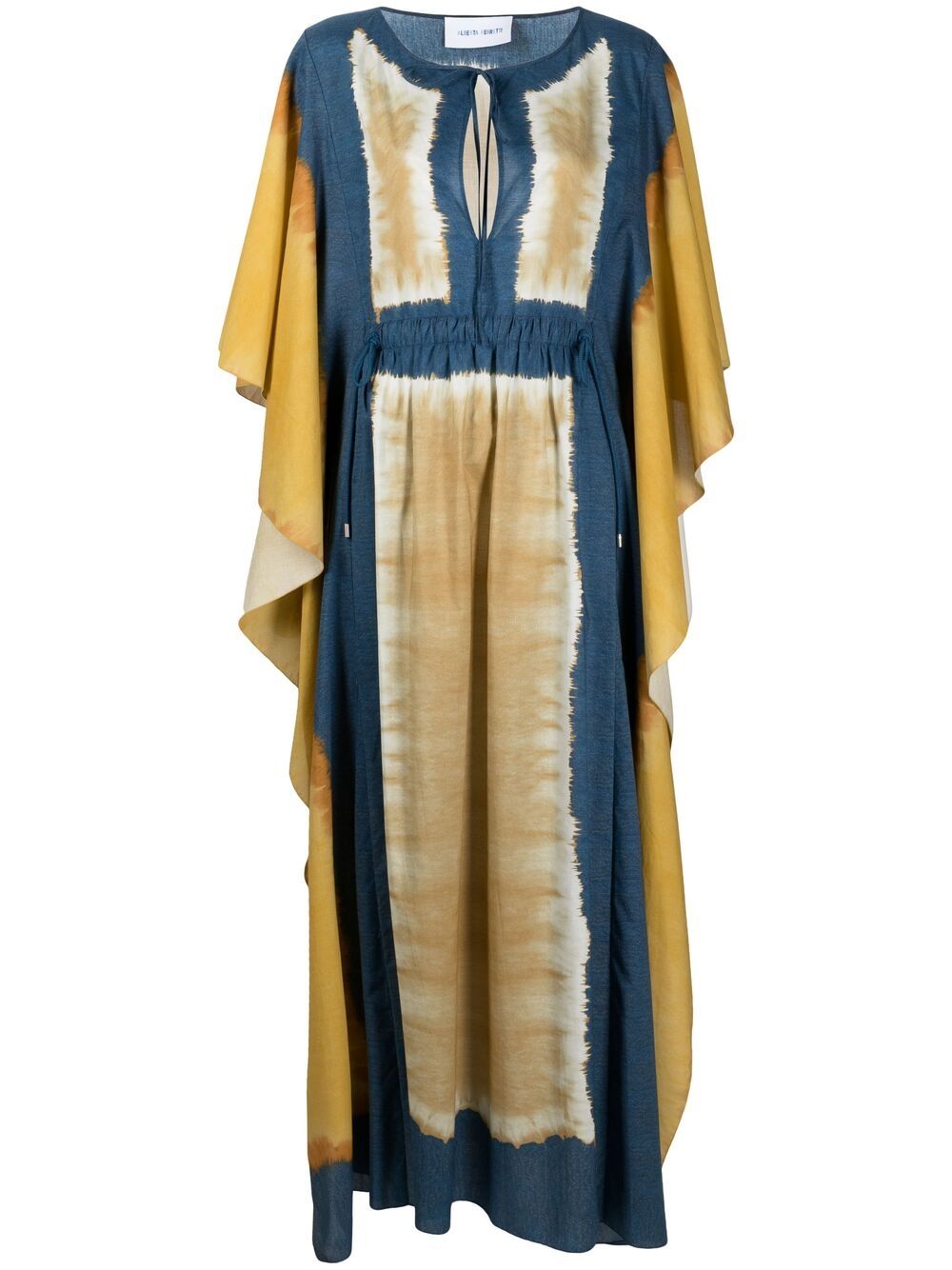 Tie-dye cotton maxi dress - Blue