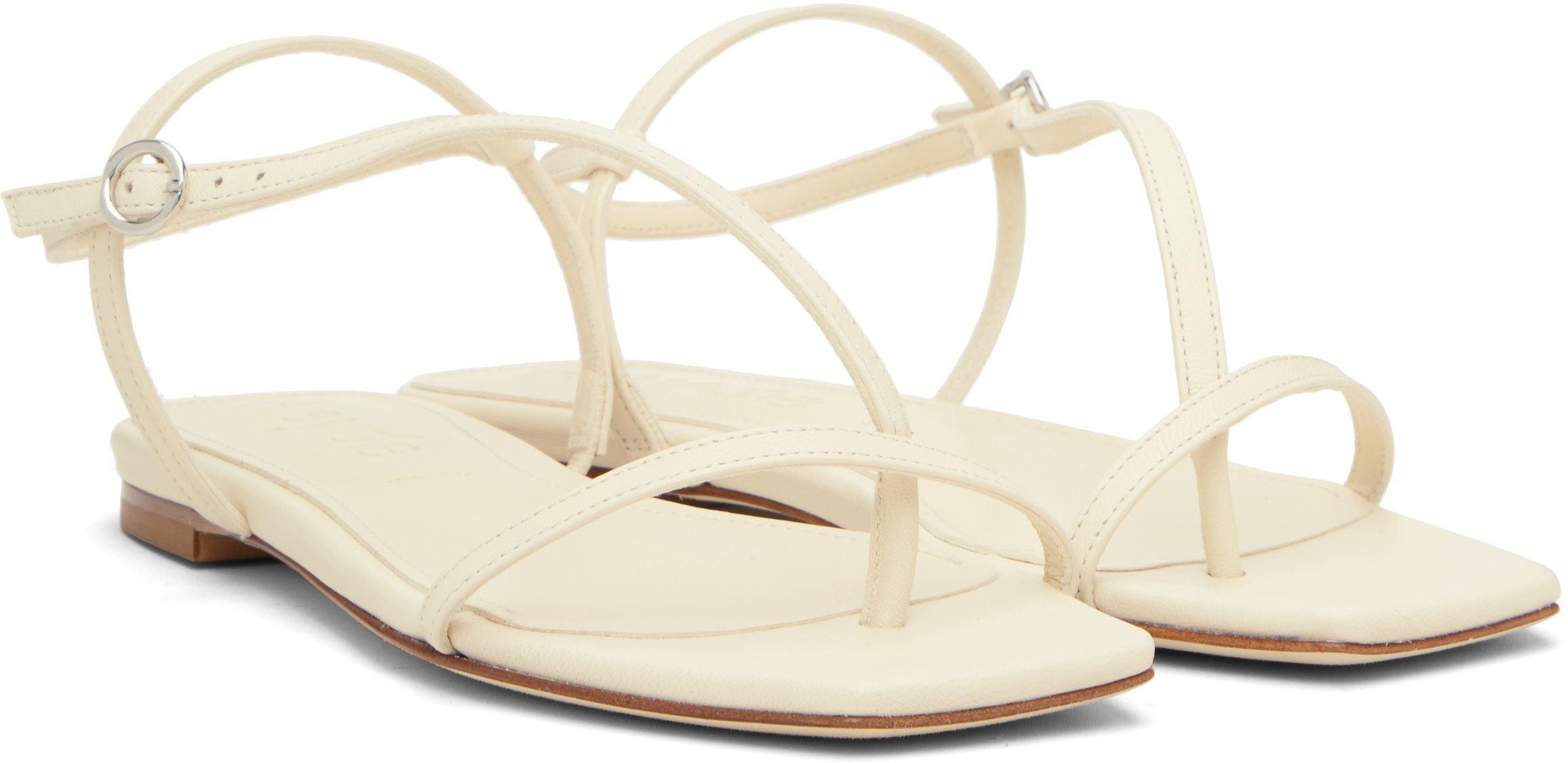 Off-White Ella Square-Toe Sandals