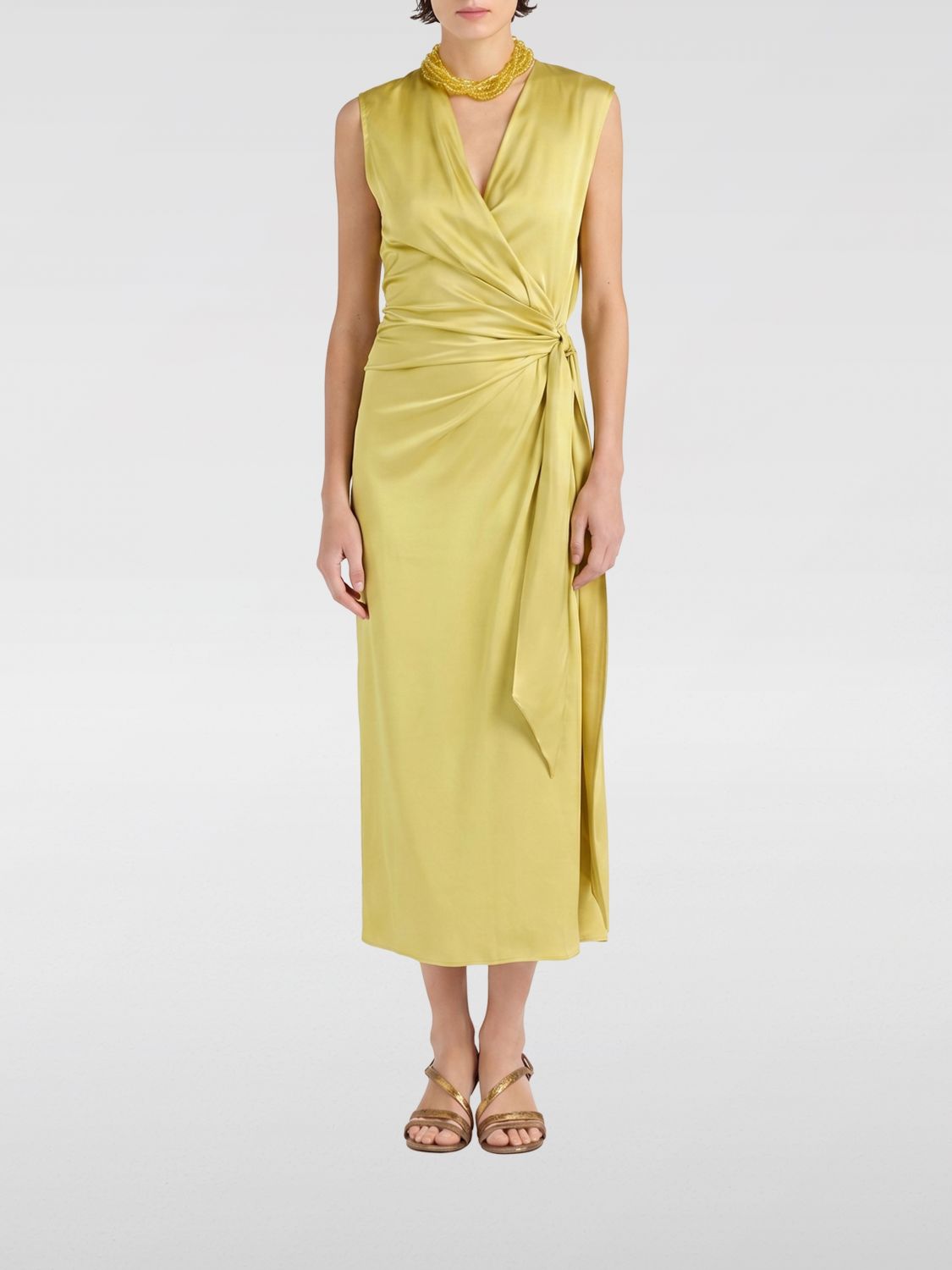 MOMONÌ Dress Woman color Lime