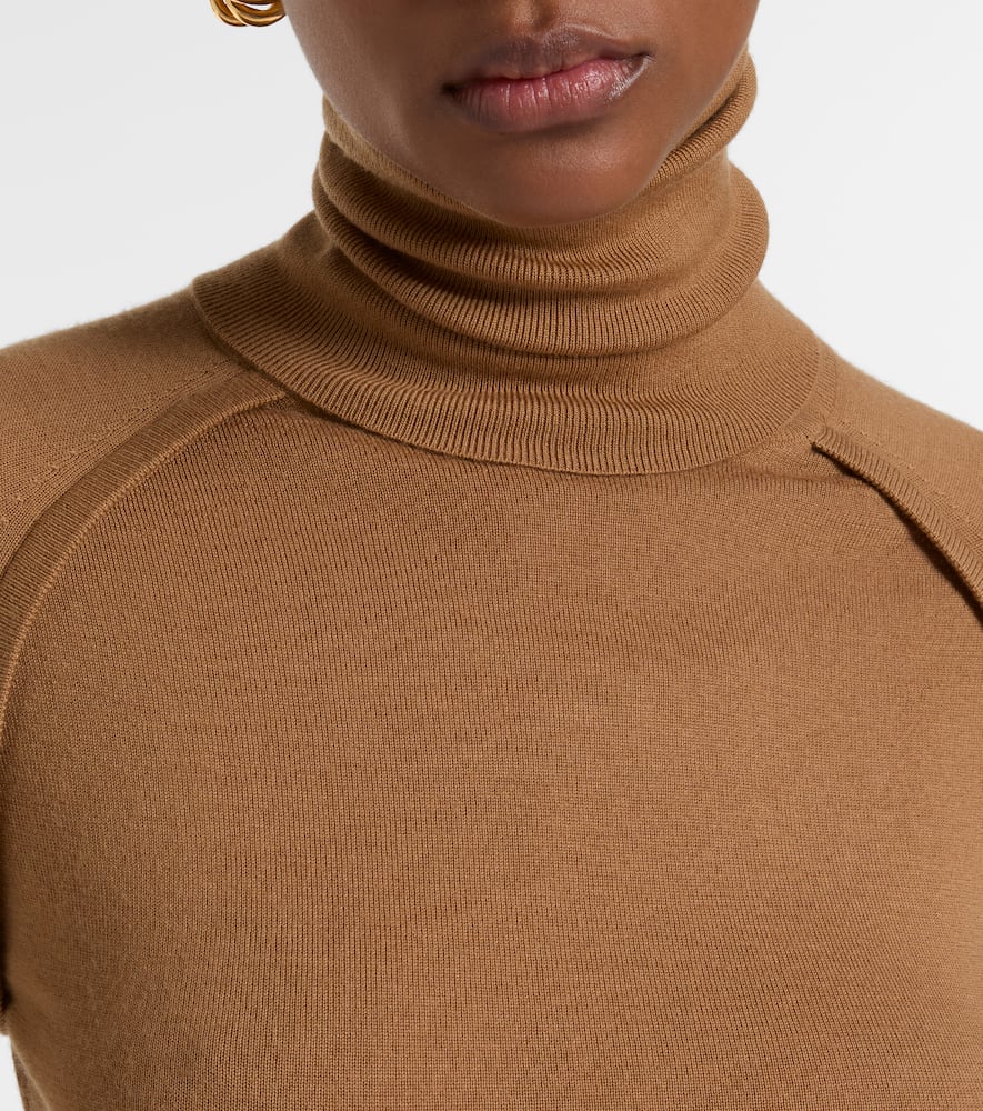 Wool turtleneck sweater