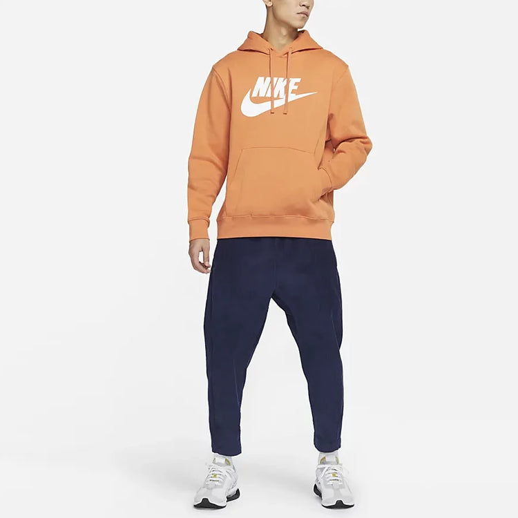 Sportswear Club Fleece Large Logo Printing Orange