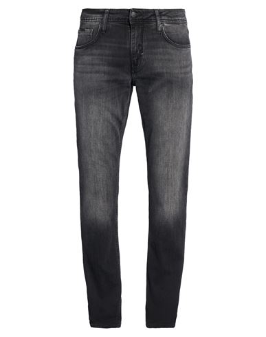 Man Jeans Black Size 31 Cotton, Elastane