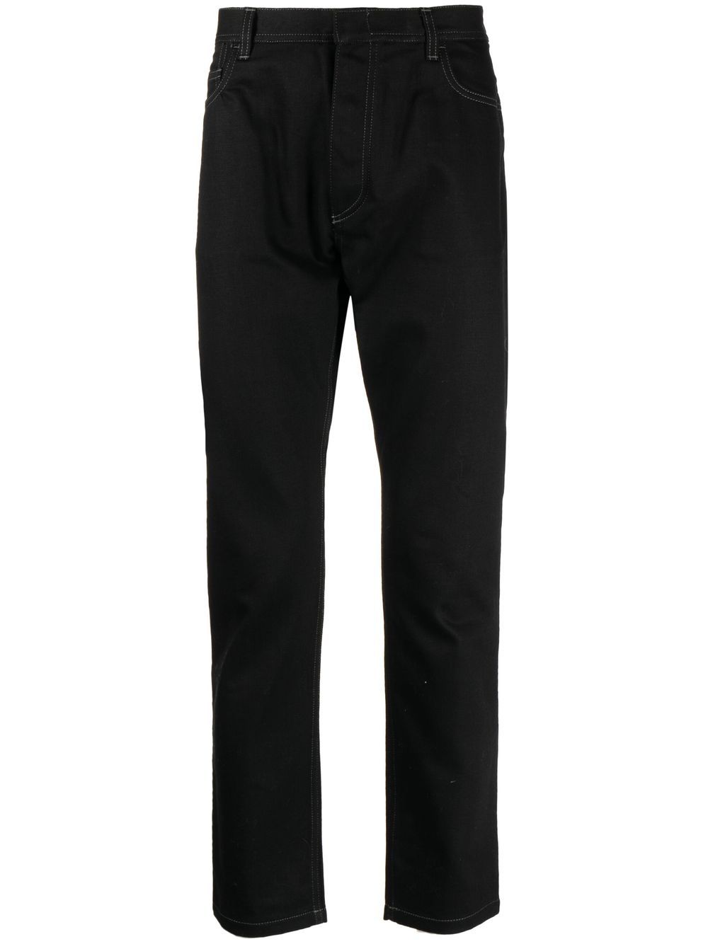 Five-pocket skinny-cut trousers - Black