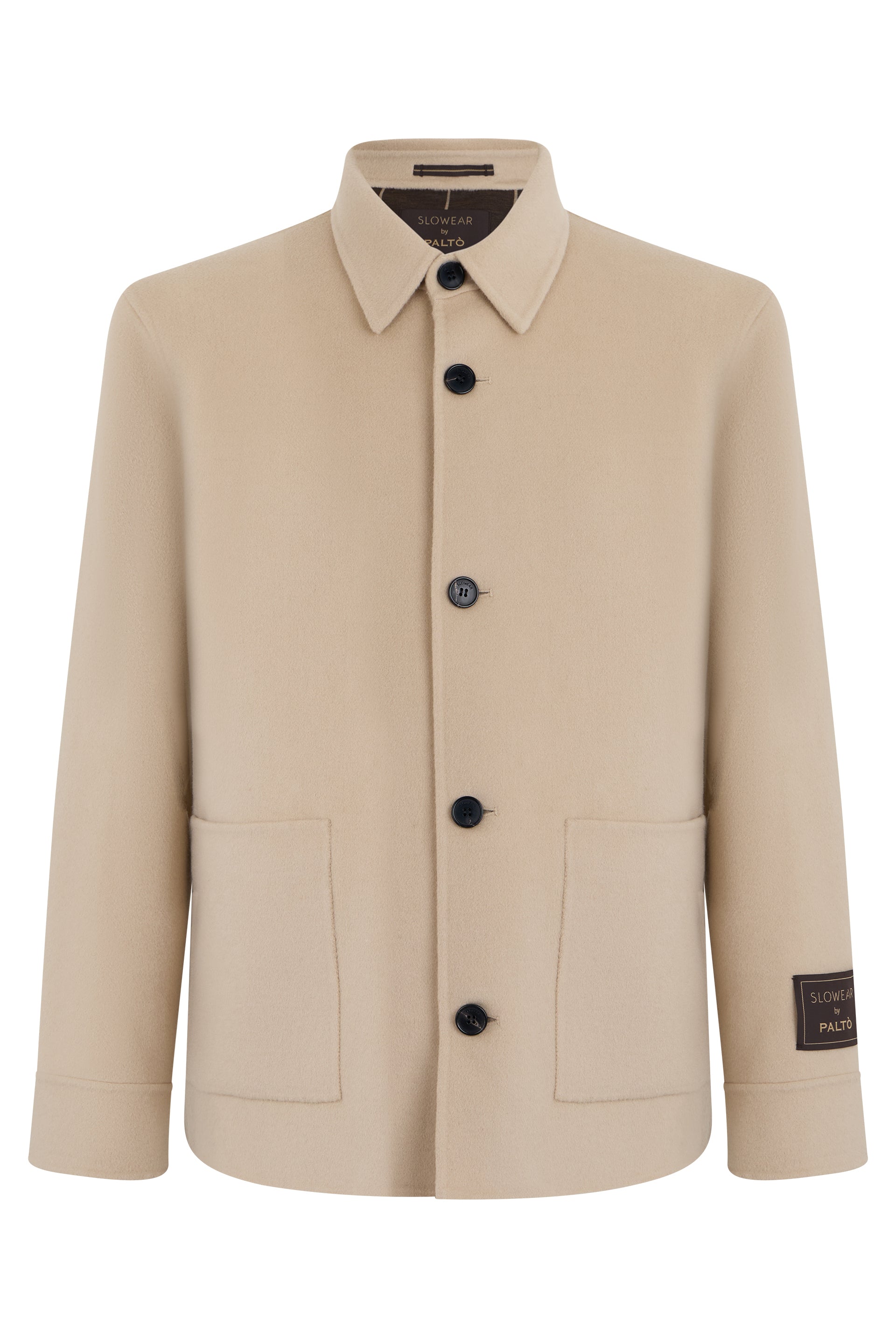 Men's Wool Button-Front Winter Jacket