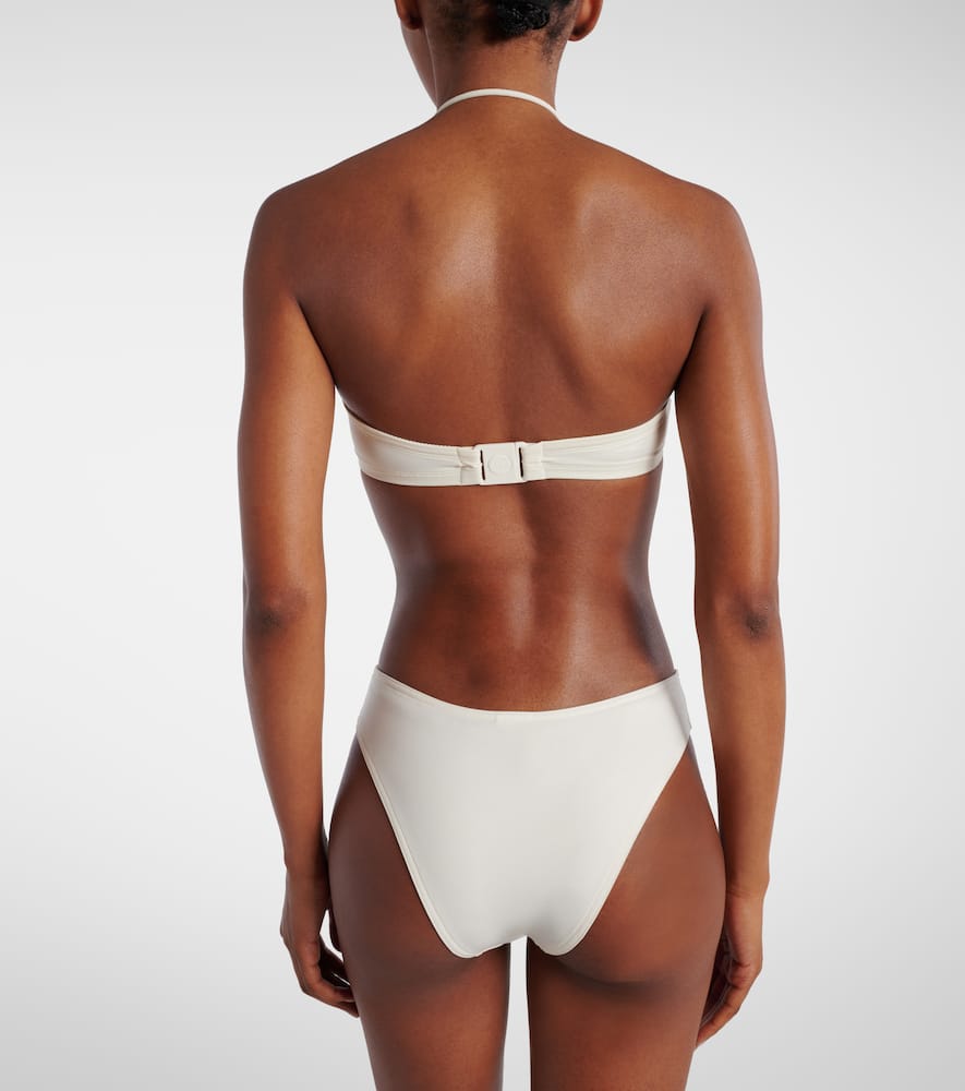 Melia gathered bandeau bikini top