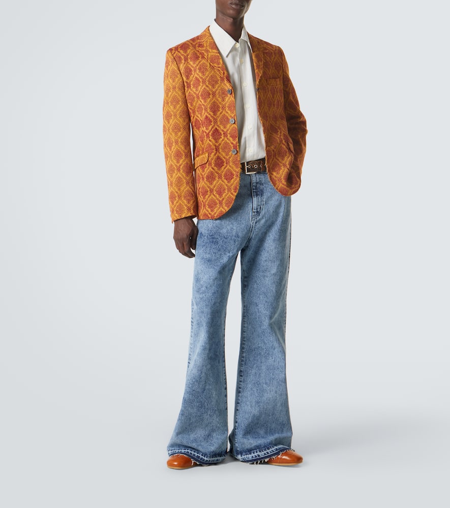 High-rise flared jeans