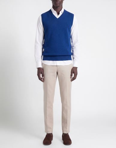 Man Sweater Blue Size L Wool