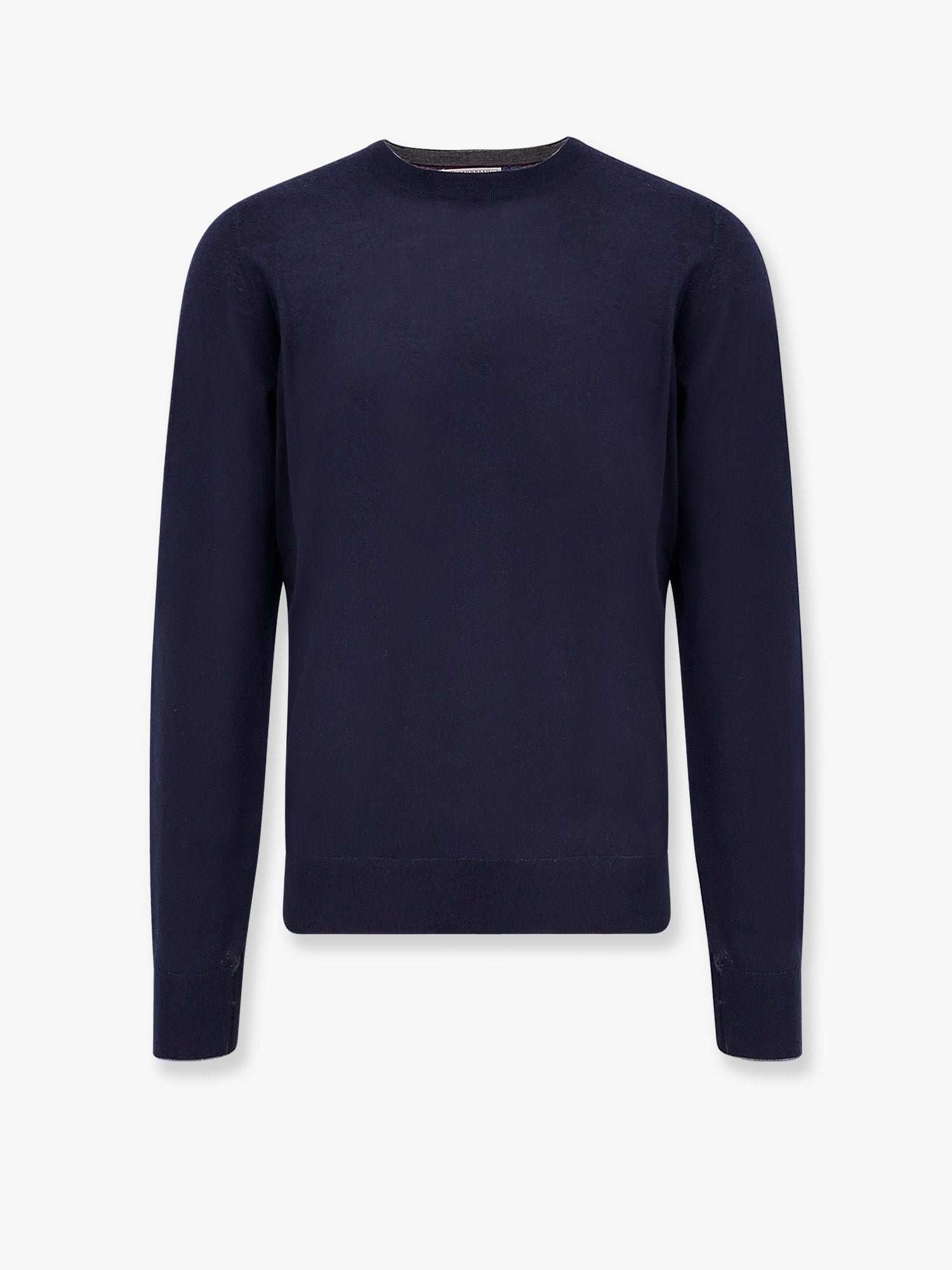 Cashmere Crew-Neck Sweater — Navy