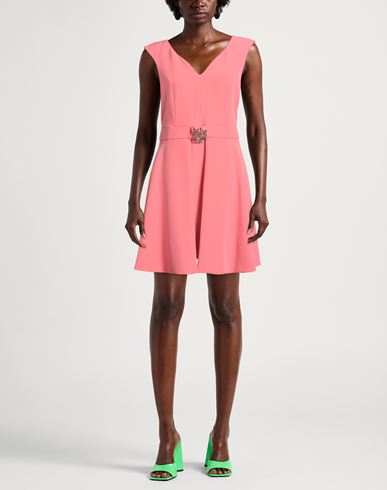 Woman Mini dress Salmon pink Size 10 Polyester, Elastane