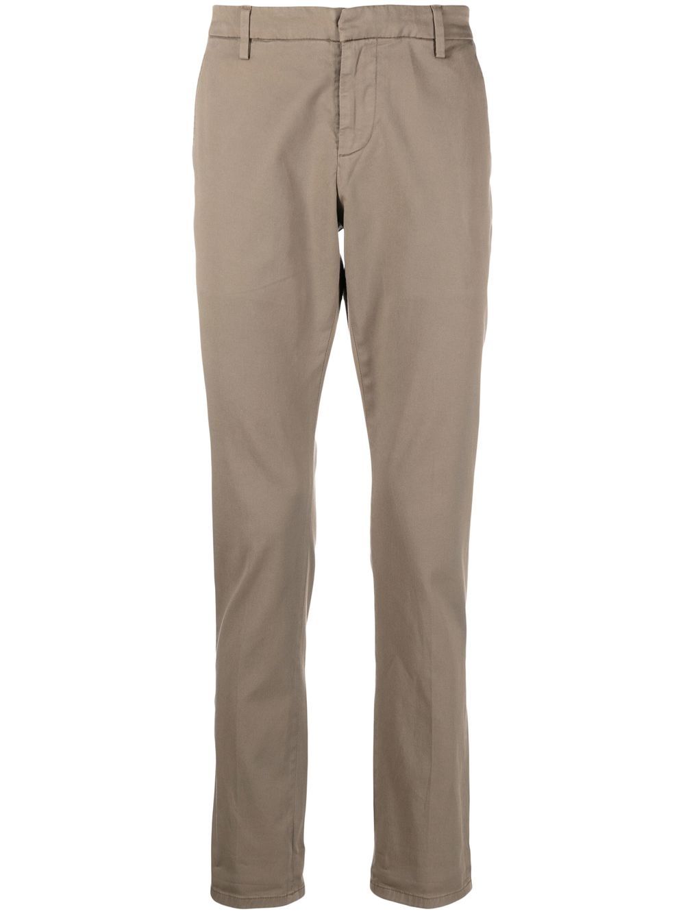 Mid-rise cropped chinos - Blue