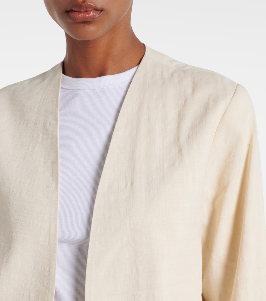 Belle linen-blend jacket