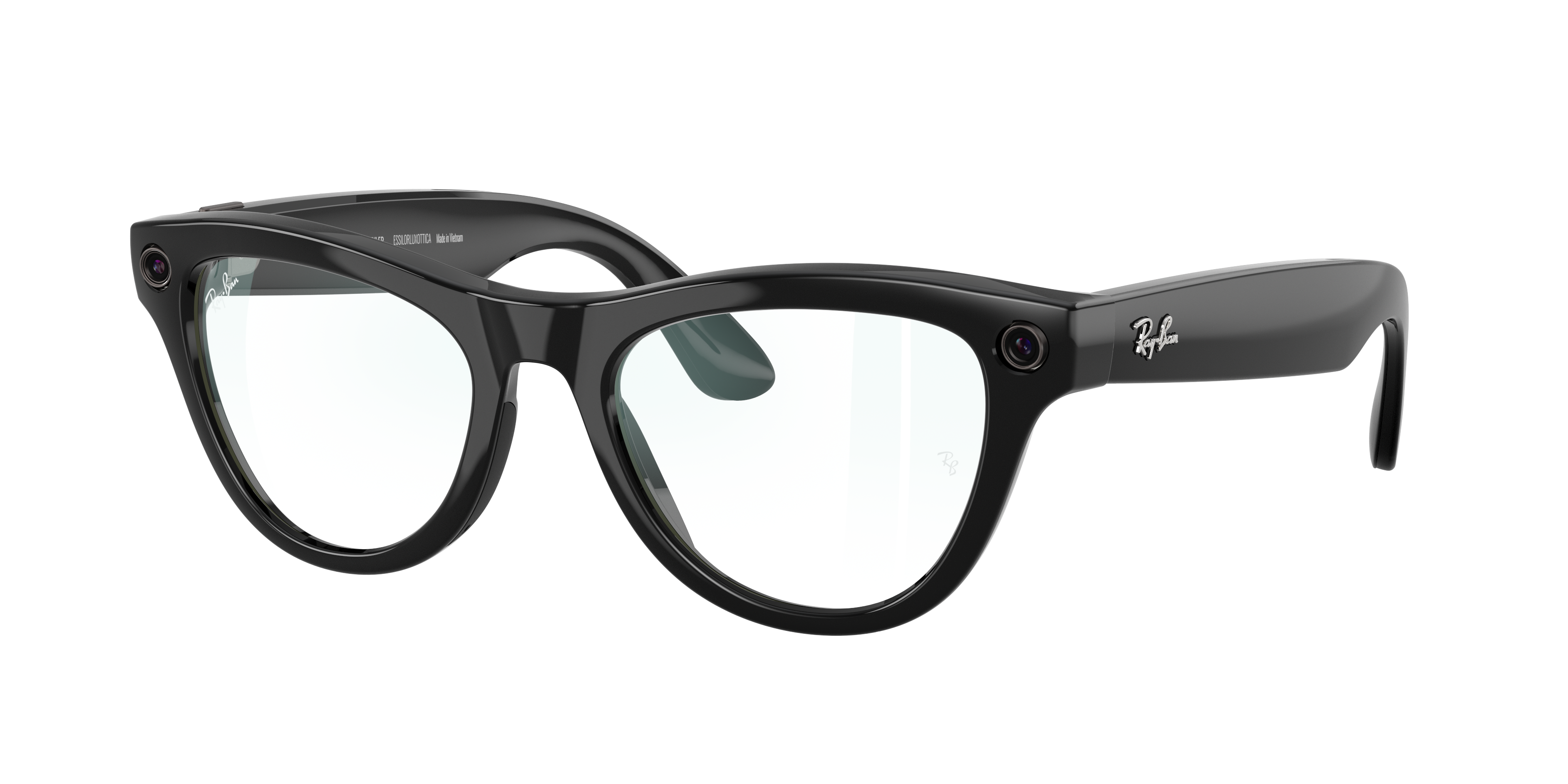 Ray-Ban Unisex Ray-Ban Meta Gen 1 Skyler - Frame color: Black, Lens color: Clear