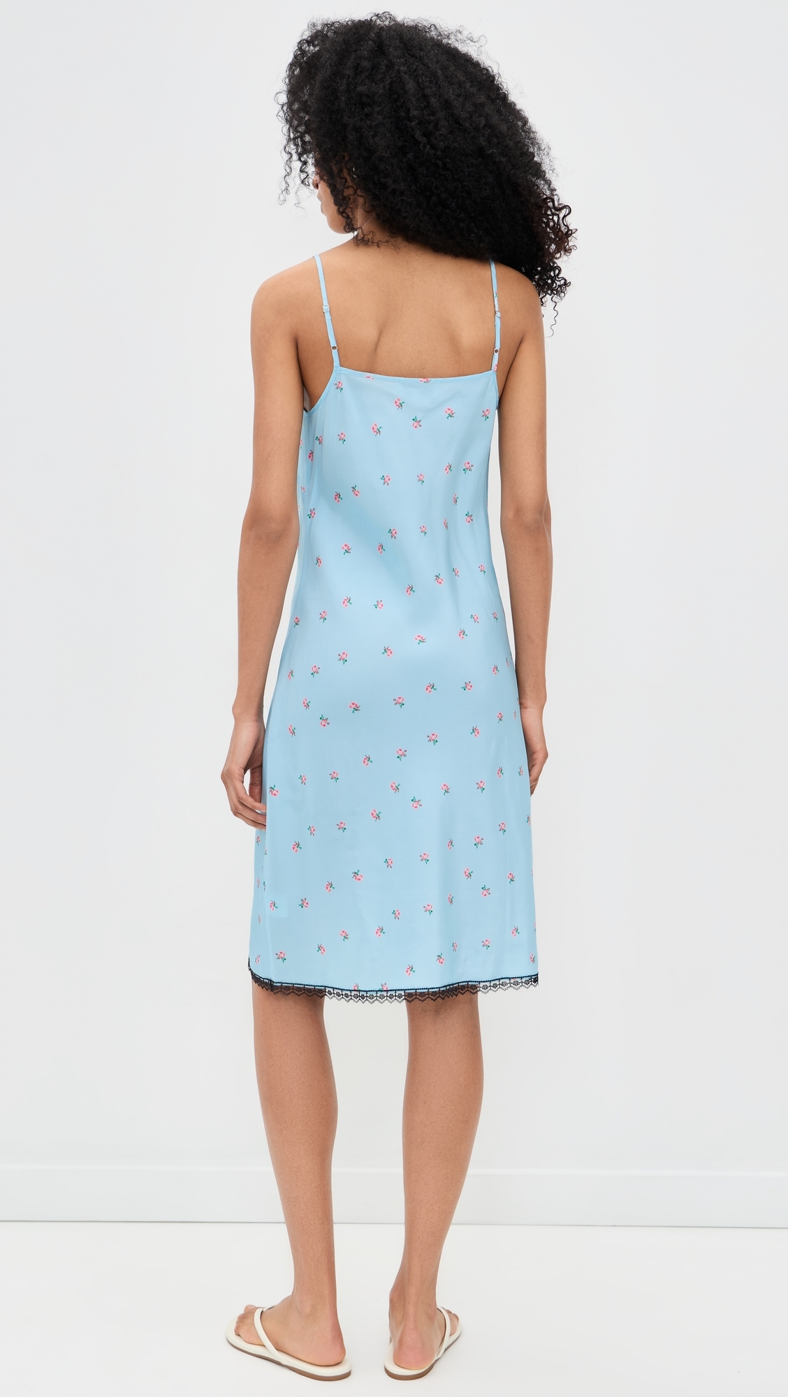 Bluebell Slip Silk Dress Powder