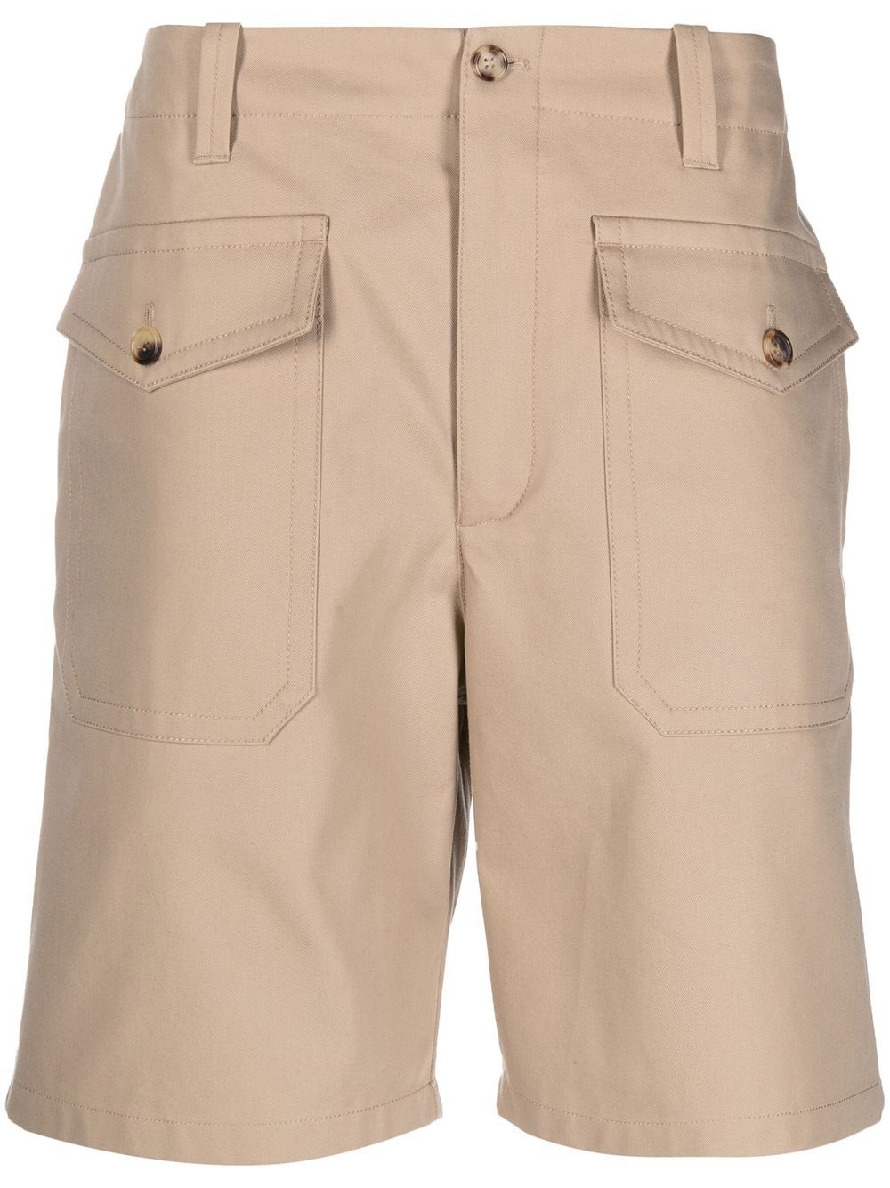 Pocket-detail bermuda shorts - Neutrals