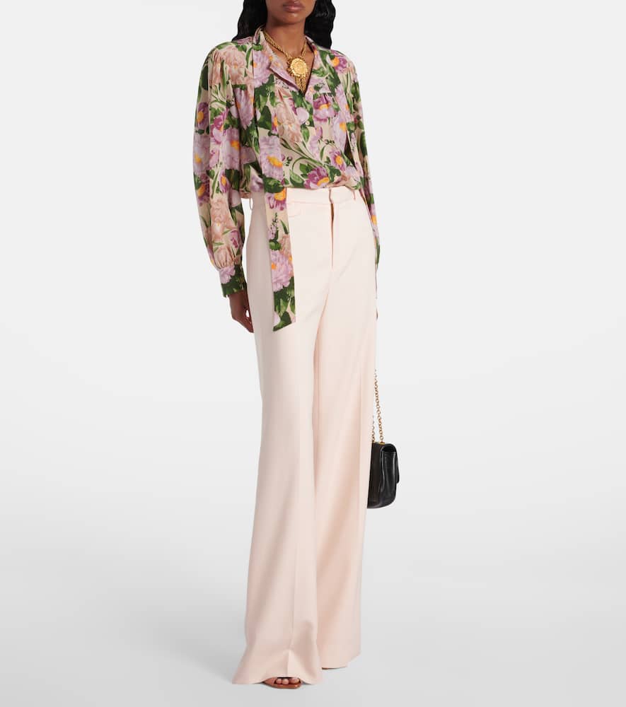 Chloé Tie-neck silk crêpe de chine blouse
